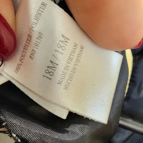 Good Lad Polka Dot Black and white baby's dress size 18M - Picture 5 of 11